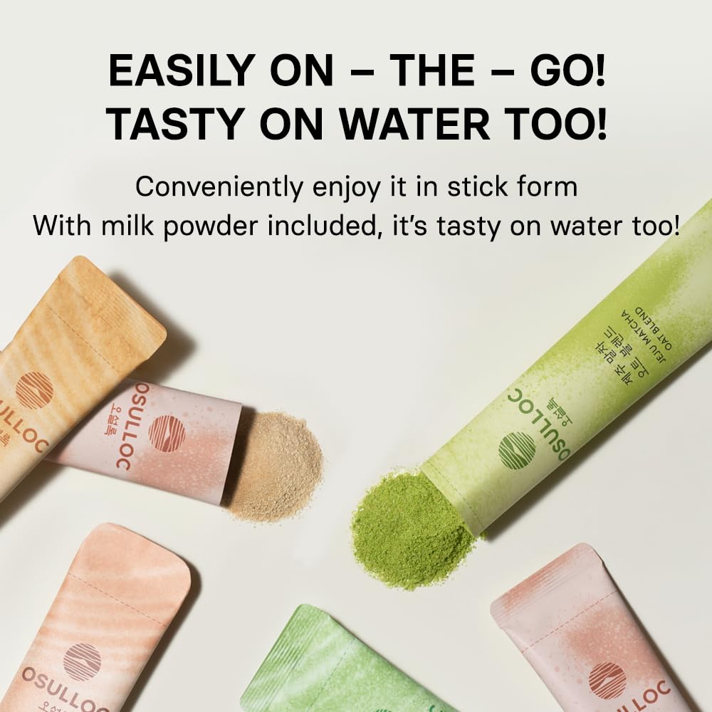 OSULLOC iced hojicha latte over ice offering refreshing summertime sip