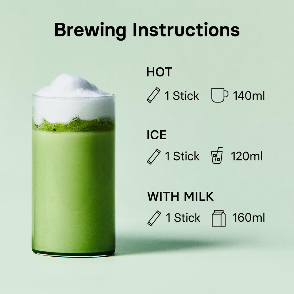 Osulloc being mixed with milk in a glass showing creamier milk-tea result