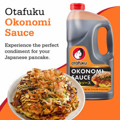 Otafuku bottle side view showing nutrition and ingredient label benefits