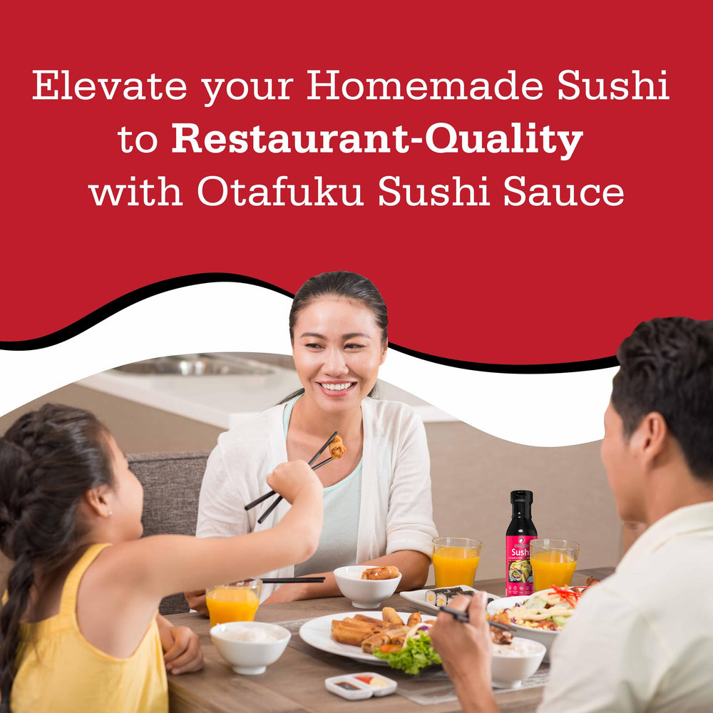 Thick glossy texture of Otafuku sauce in a jar for cling and flavor