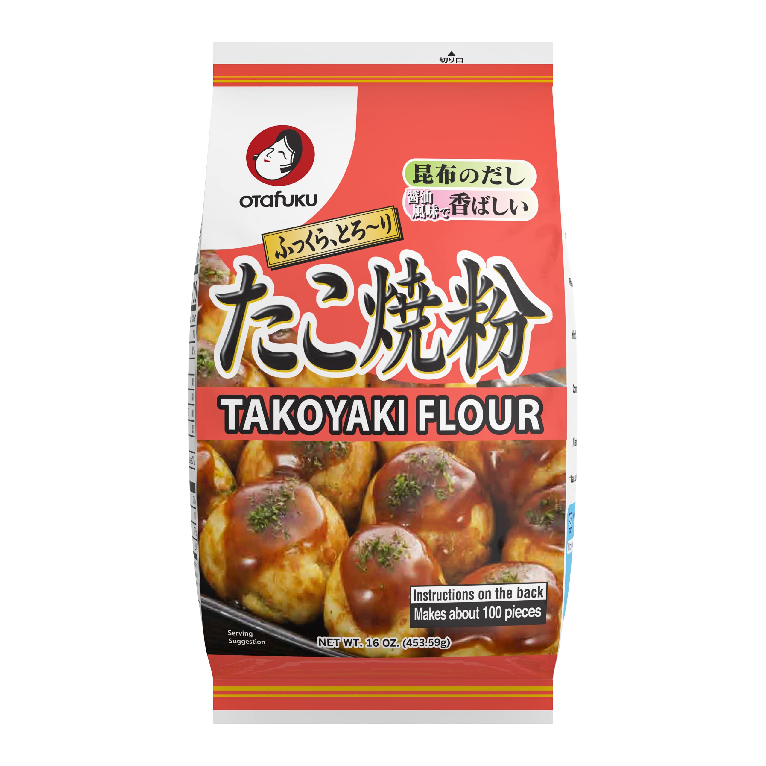 Otafuku front packaging showing the 16 oz bag and brand for easy identification