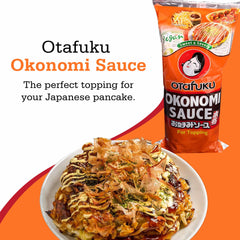 Otafuku sauce poured illustrating glossy glaze and flavor boost
