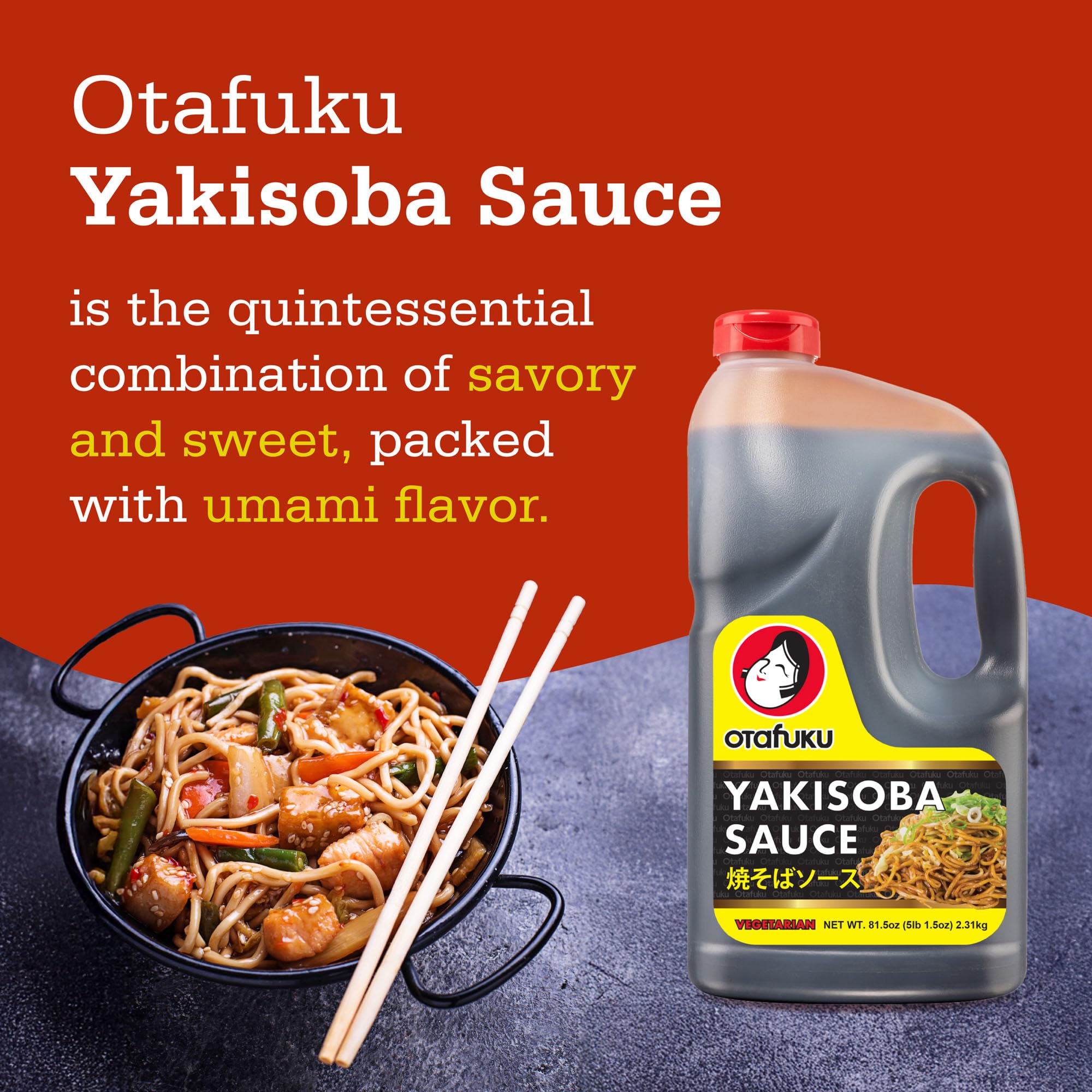 Otafuku sauce pouring into a hot wok to boost stir‑fry flavor