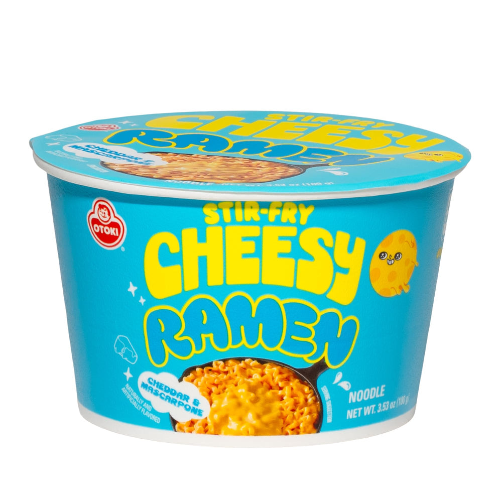OTOKI front packaging showing bowl and brand, highlights quick cheesy comfort