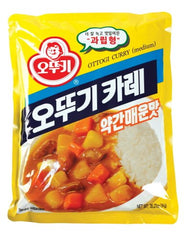 OTTOGI front packaging showing medium hot curry powder, convenient family‑size