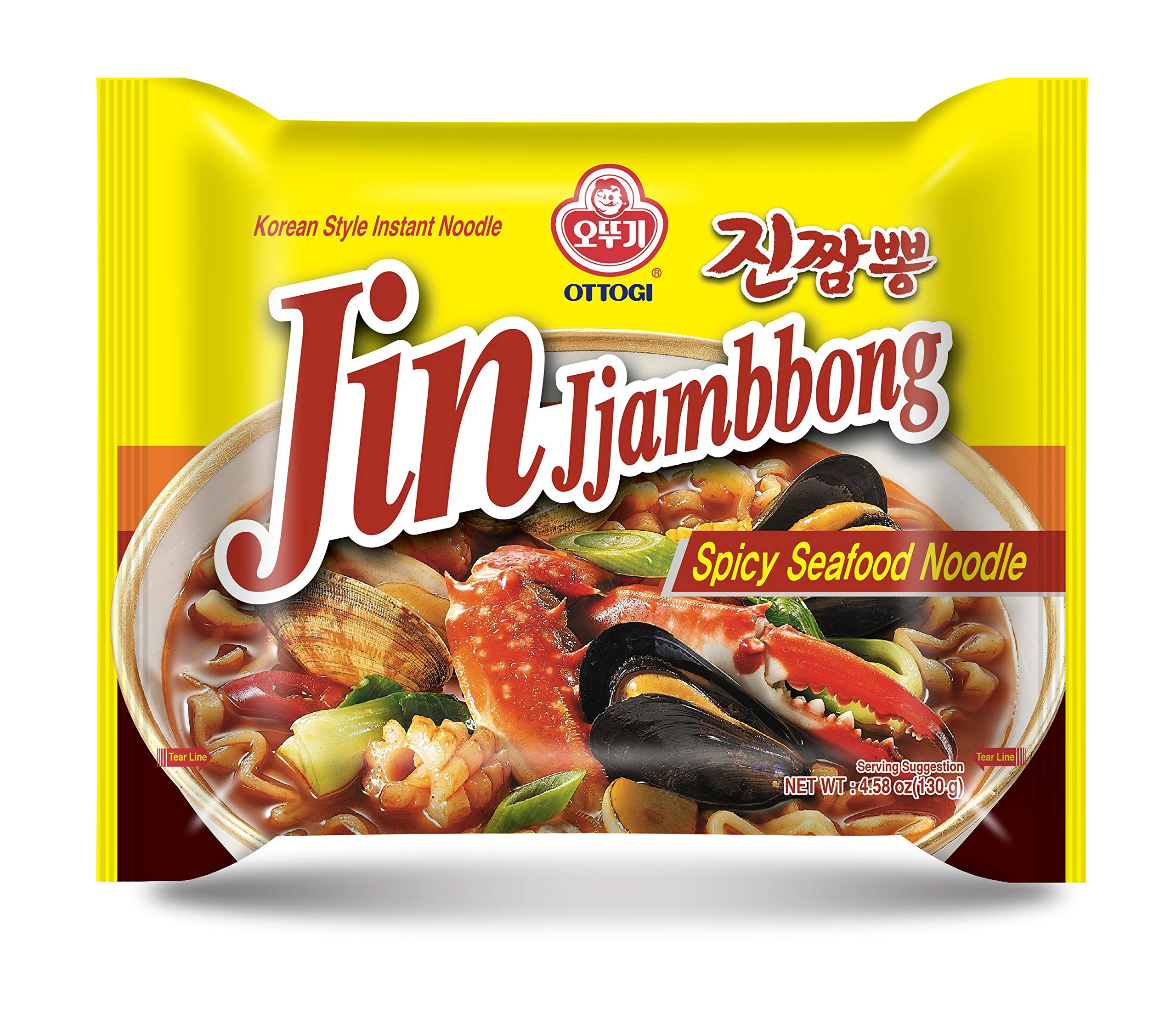 OTOKI Ottogi JIN Jjambbong front packaging shows solid spicy seafood ramen branding and convenience
