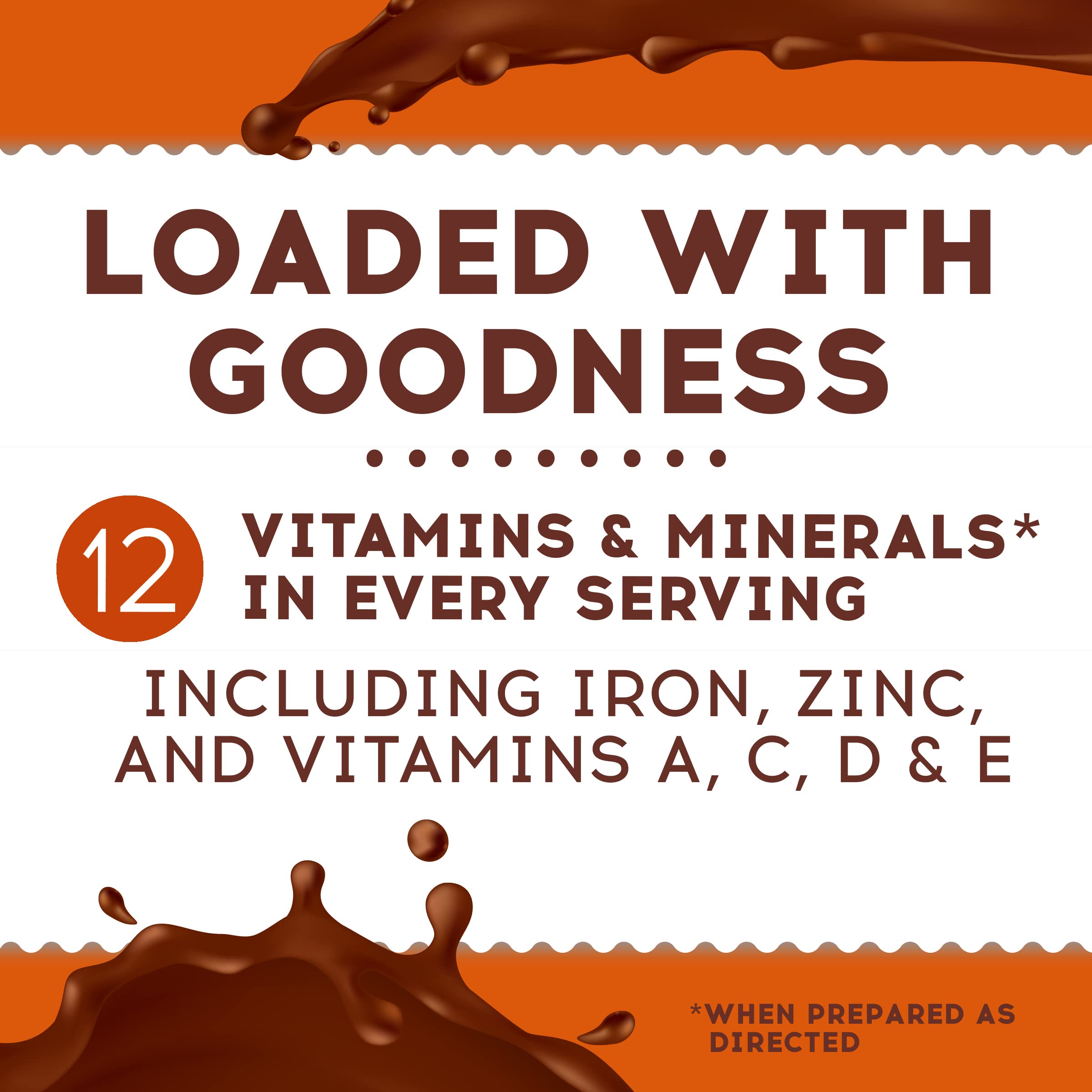 Scoop of Ovaltine powder from canister showing portion control and easy use