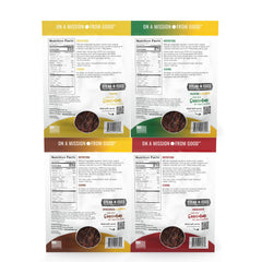 Ovation Foods open bag with beef strips visible for quick protein access