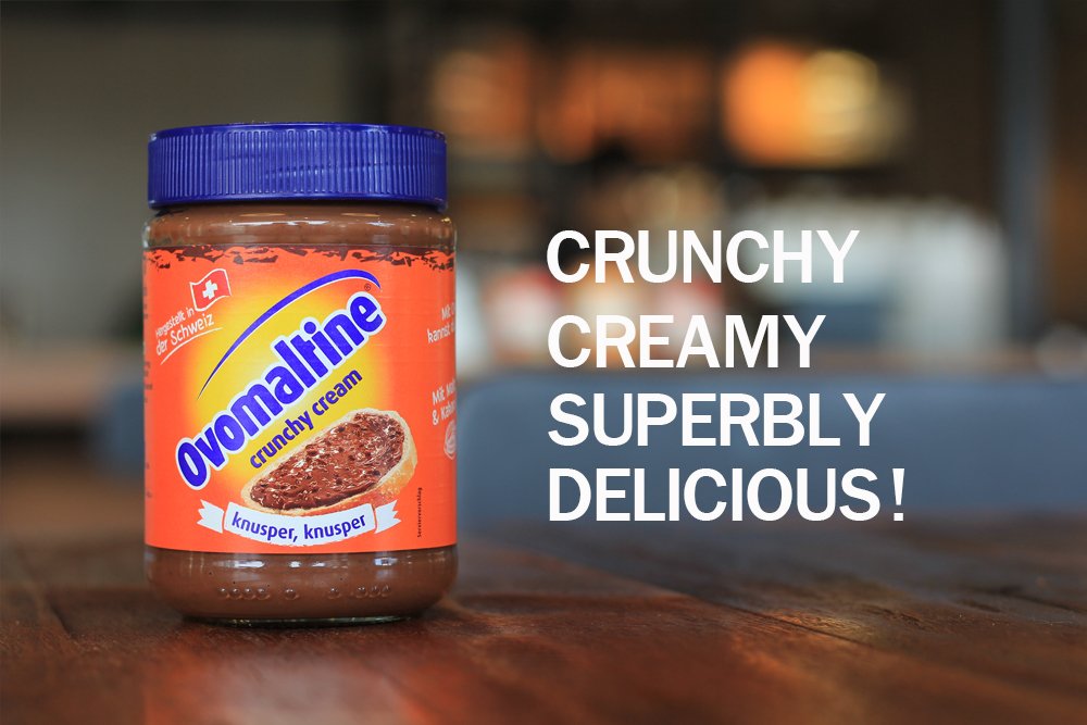 OVOMALTINE spread on toast in breakfast scene for tasty mornings