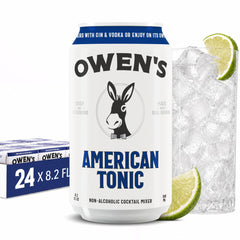 Owen's Craft Mixers front packaging shows clean can design and premium appeal