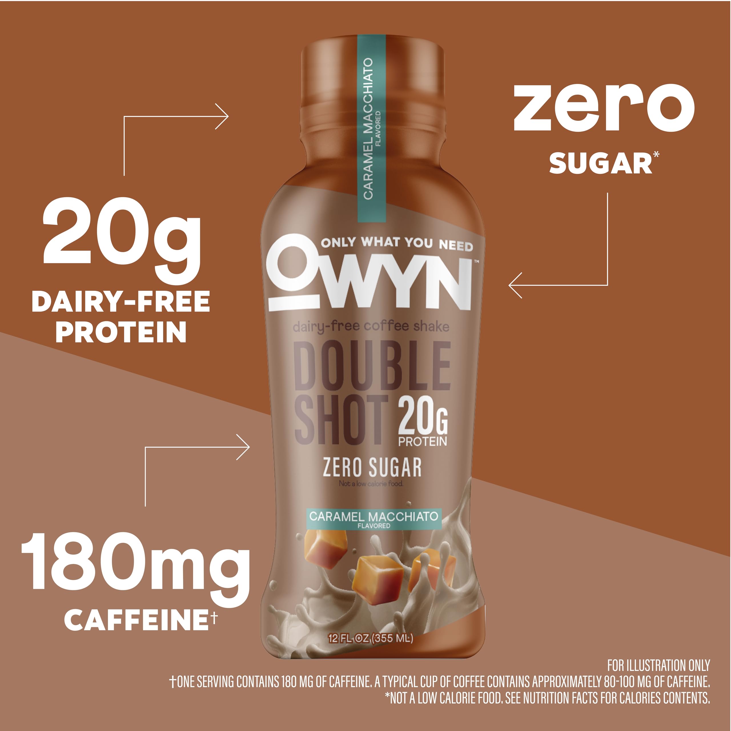 OWYN label close-up highlighting ingredients and certifications for clean nutrition