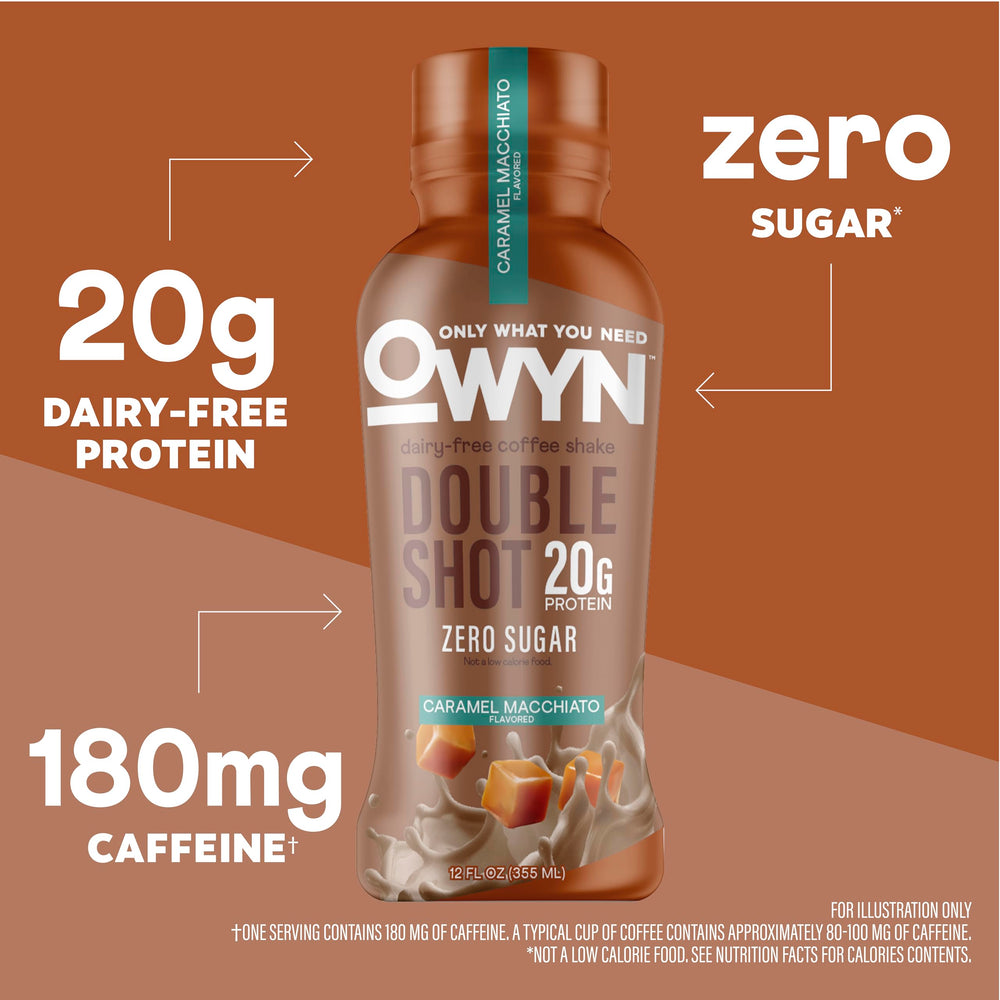 OWYN label close-up highlighting ingredients and certifications for clean nutrition