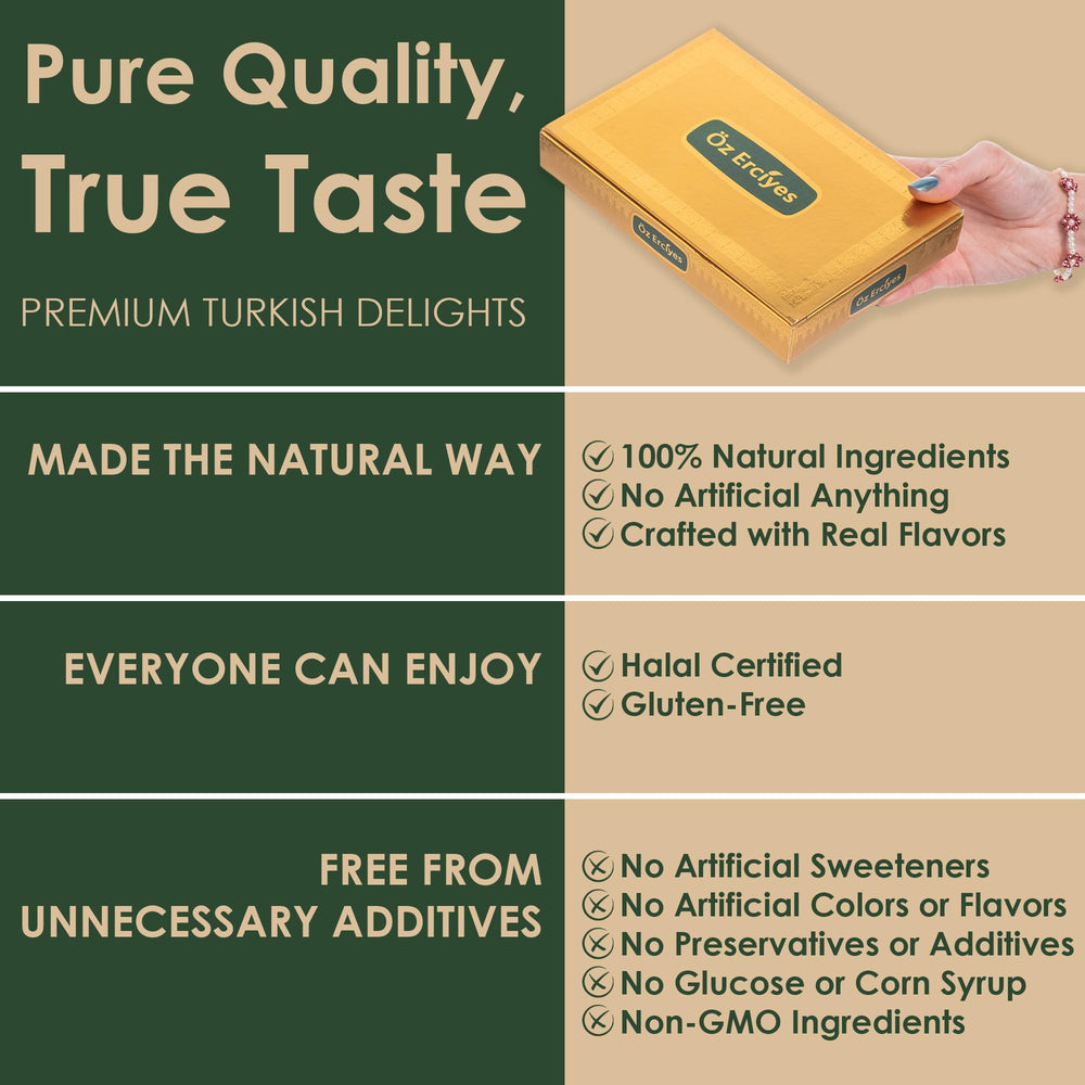 OZ ERCIYES ingredient label and halal mark, confirms halal-friendly authentic product