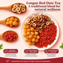 OZOXOO brewed cup steaming hot showcasing goji jujube longan comforting flavor