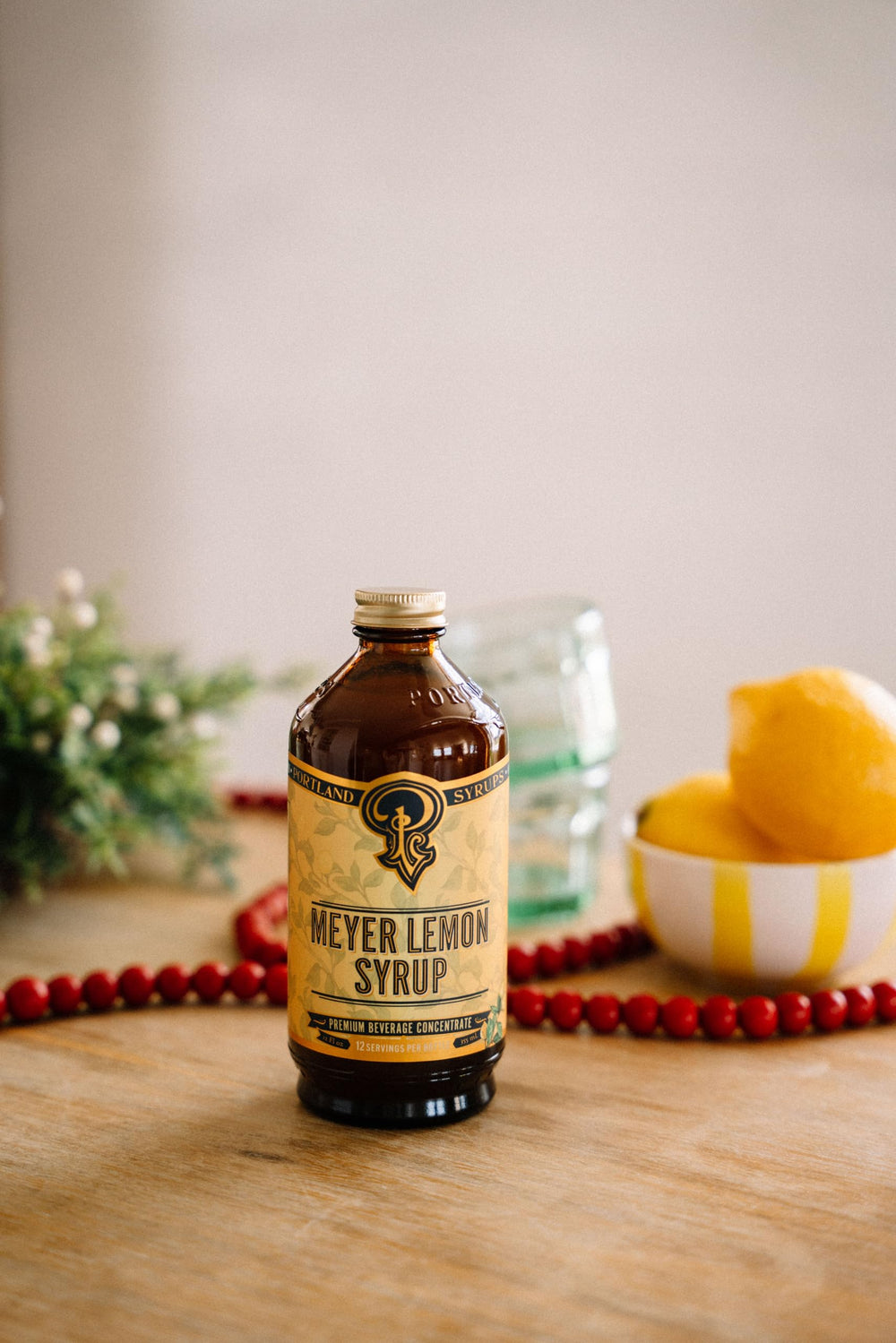P Portland Syrups pack of two displayed in kitchen setting illustrating value and versatility