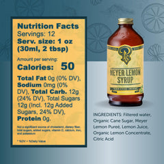 P Portland Syrups syrup pouring into glass showing texture and clean citrus concentration