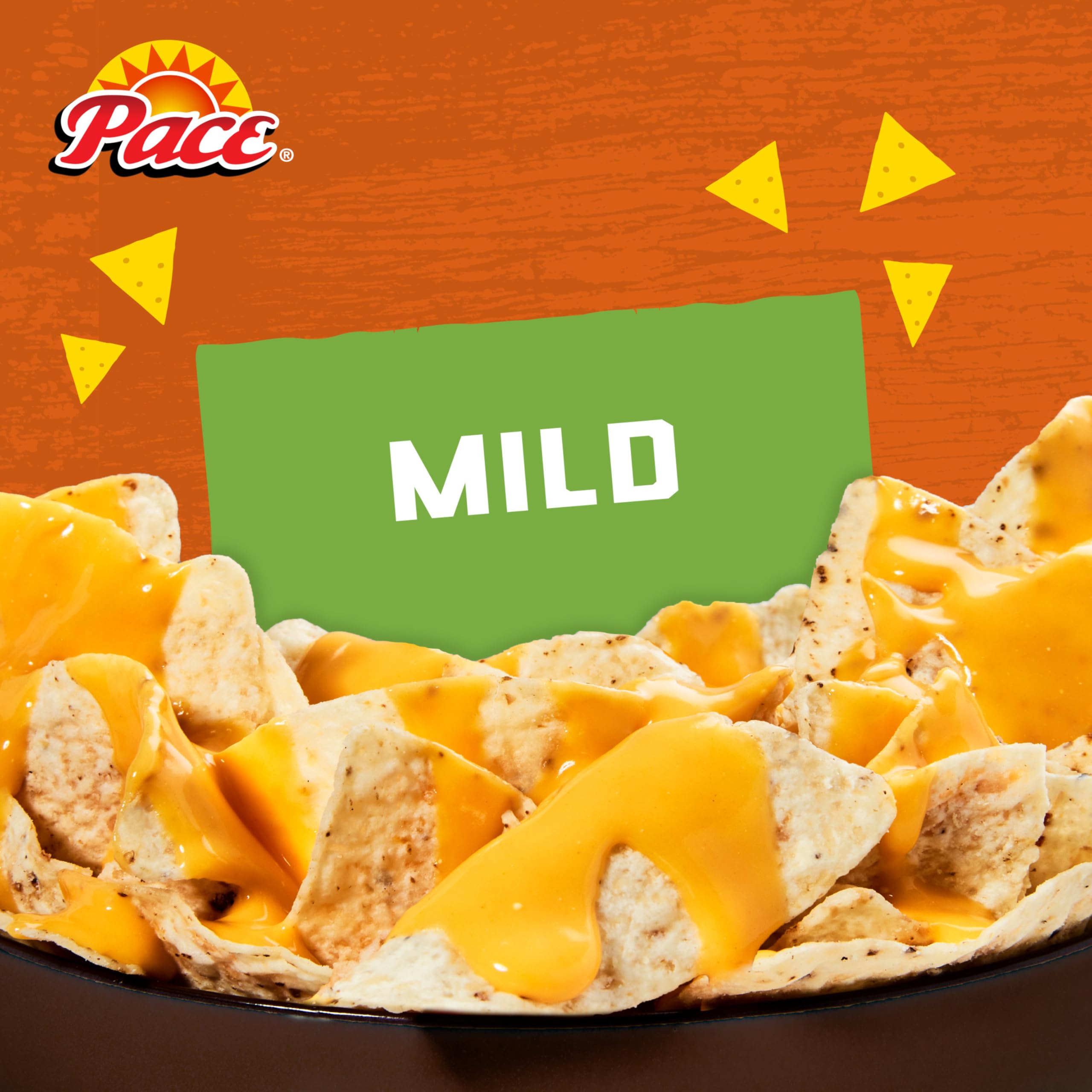 Bowl of Pace mild nacho cheese at a party setup, keeps guests satisfied