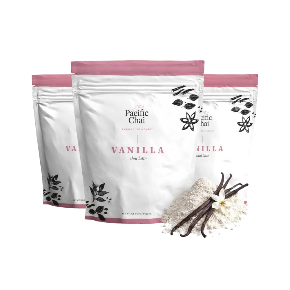 Pacific Chai front packaging showing product name and size convenience