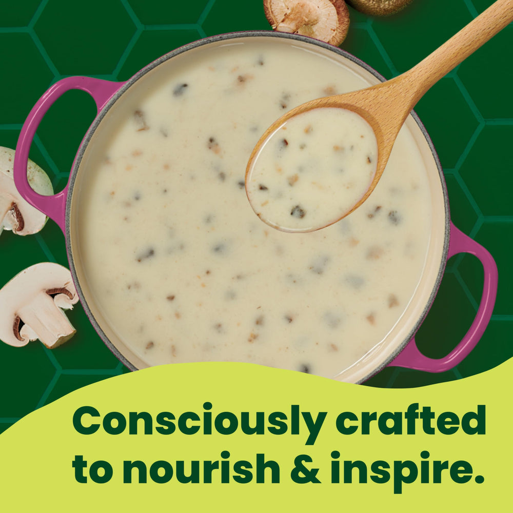 Pacific Foods used in a baked casserole to show versatility and recipe enhancement
