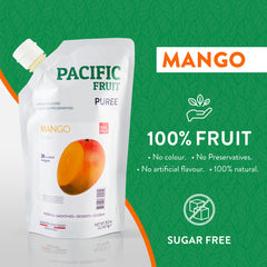 PACIFIC FRUIT Pura Fruta jar open revealing real mango pulp and fresh color