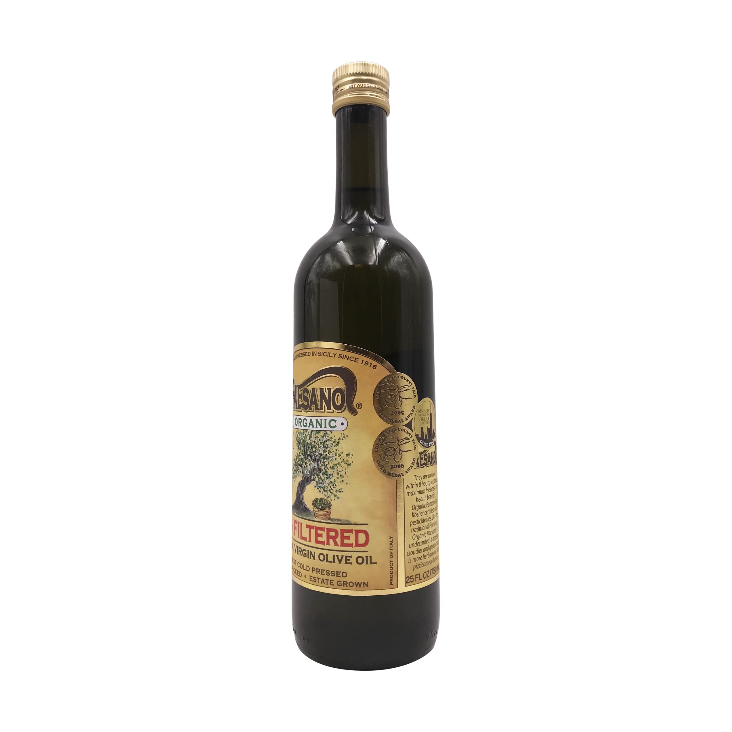 Paesano bottle next to salad showing bright flavor enhancement benefit