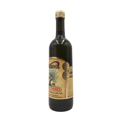 Paesano bottle next to salad showing bright flavor enhancement benefit