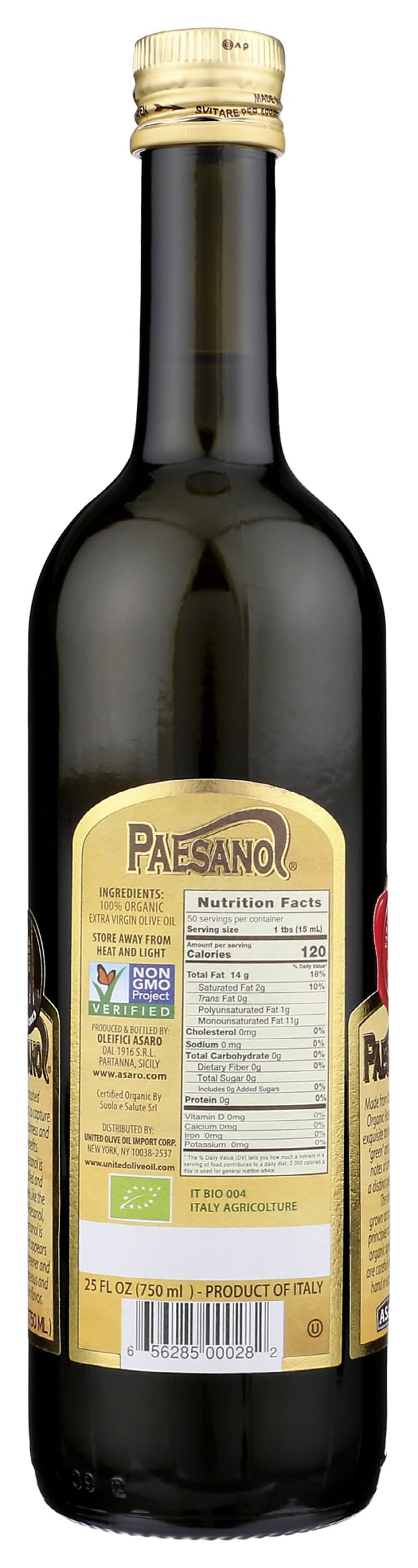 Paesano pouring oil from bottle into dish demonstrating easy drizzle benefit