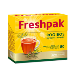 PakFresh Freshpak front packaging showing foil-lined kraft pouch and branding, keeps tea fresh