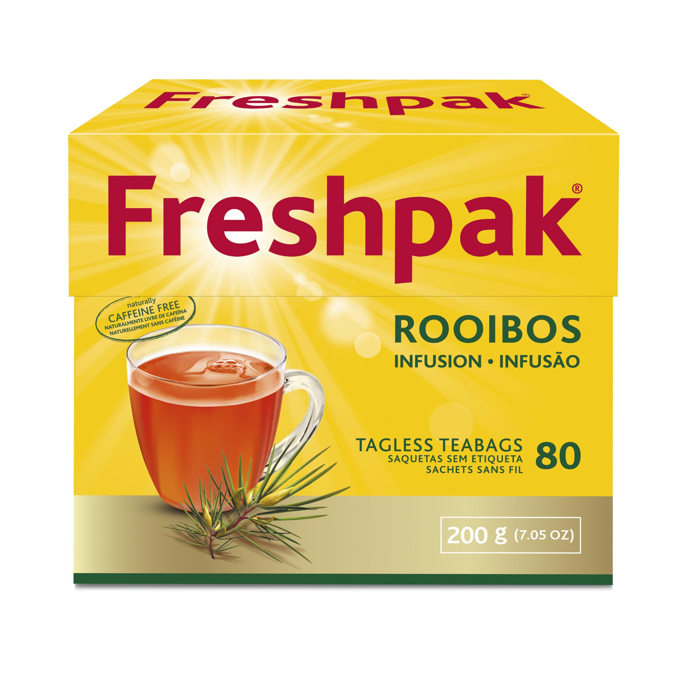 PakFresh Freshpak close-up of a tagless filter paper teabag, convenient and low-waste