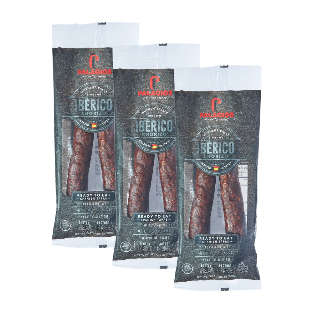 Palacios front packaging 3‑pack shows product and easy serving