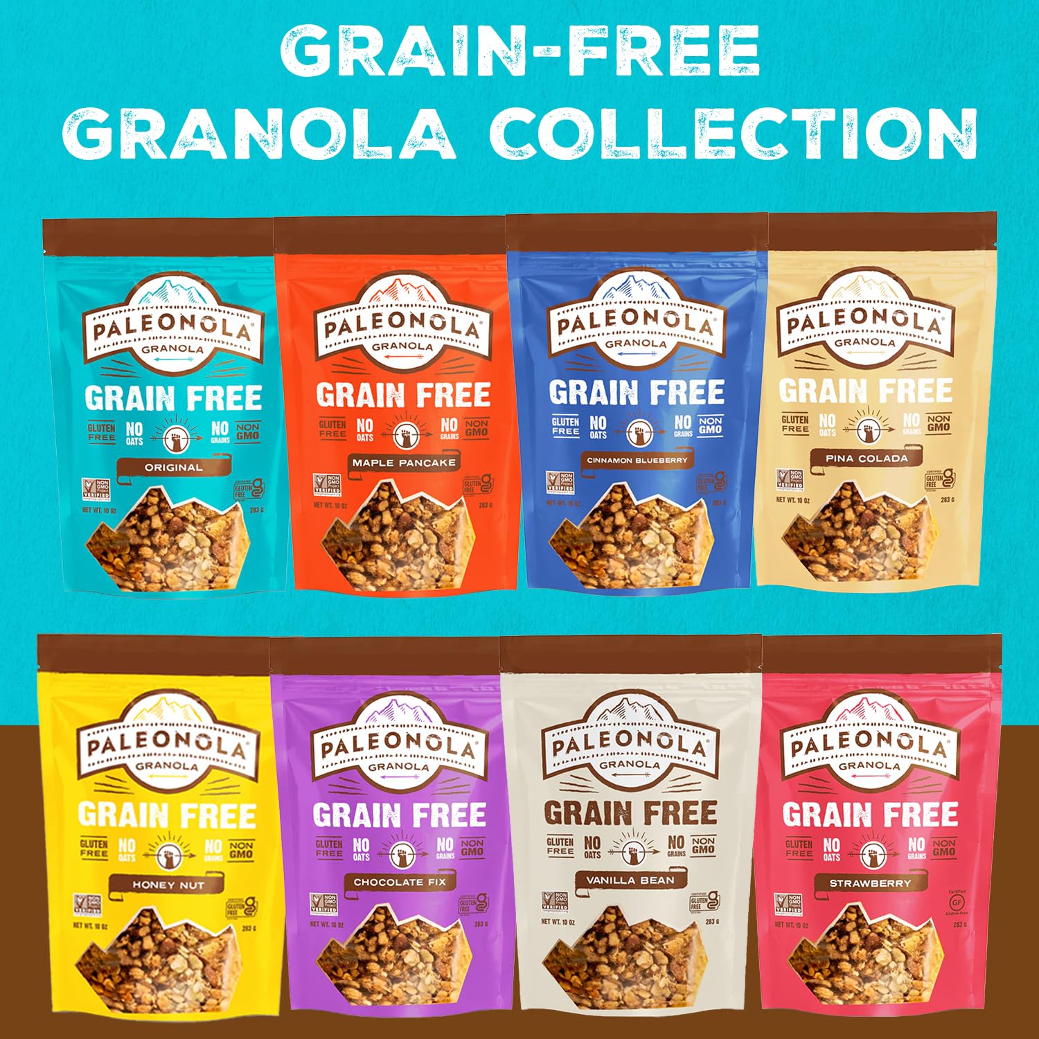 Paleonola handful portion in hand demonstrating convenient snack size