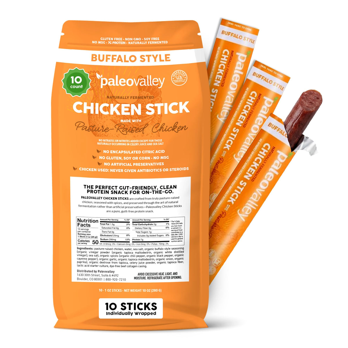 Paleovalley Buffalo front packaging shows product and benefits