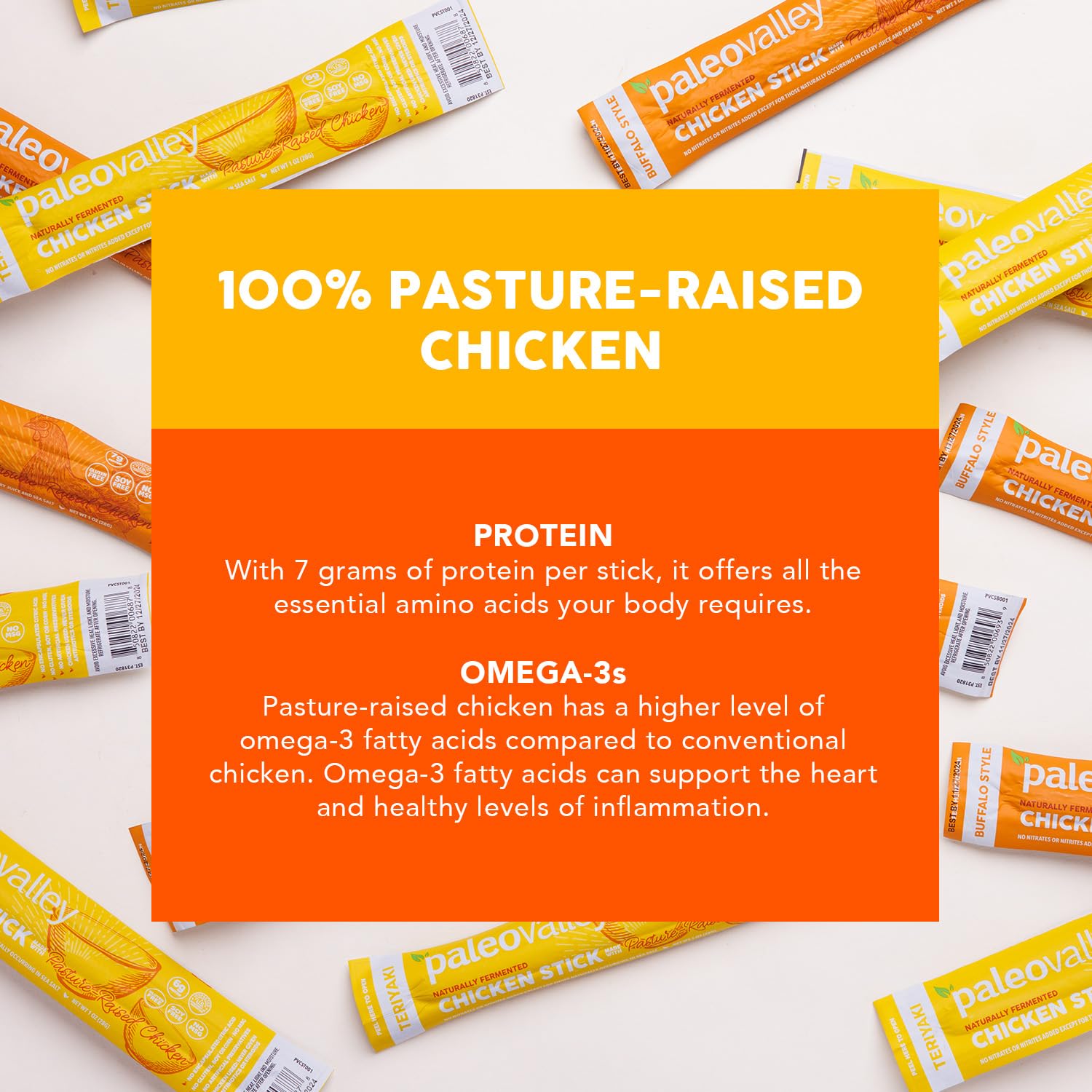 Paleovalley organic spices and chicken ingredients for real flavor