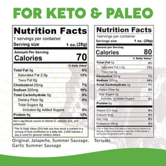 Paleovalley close-up texture of meat stick highlighting natural ingredients and protein