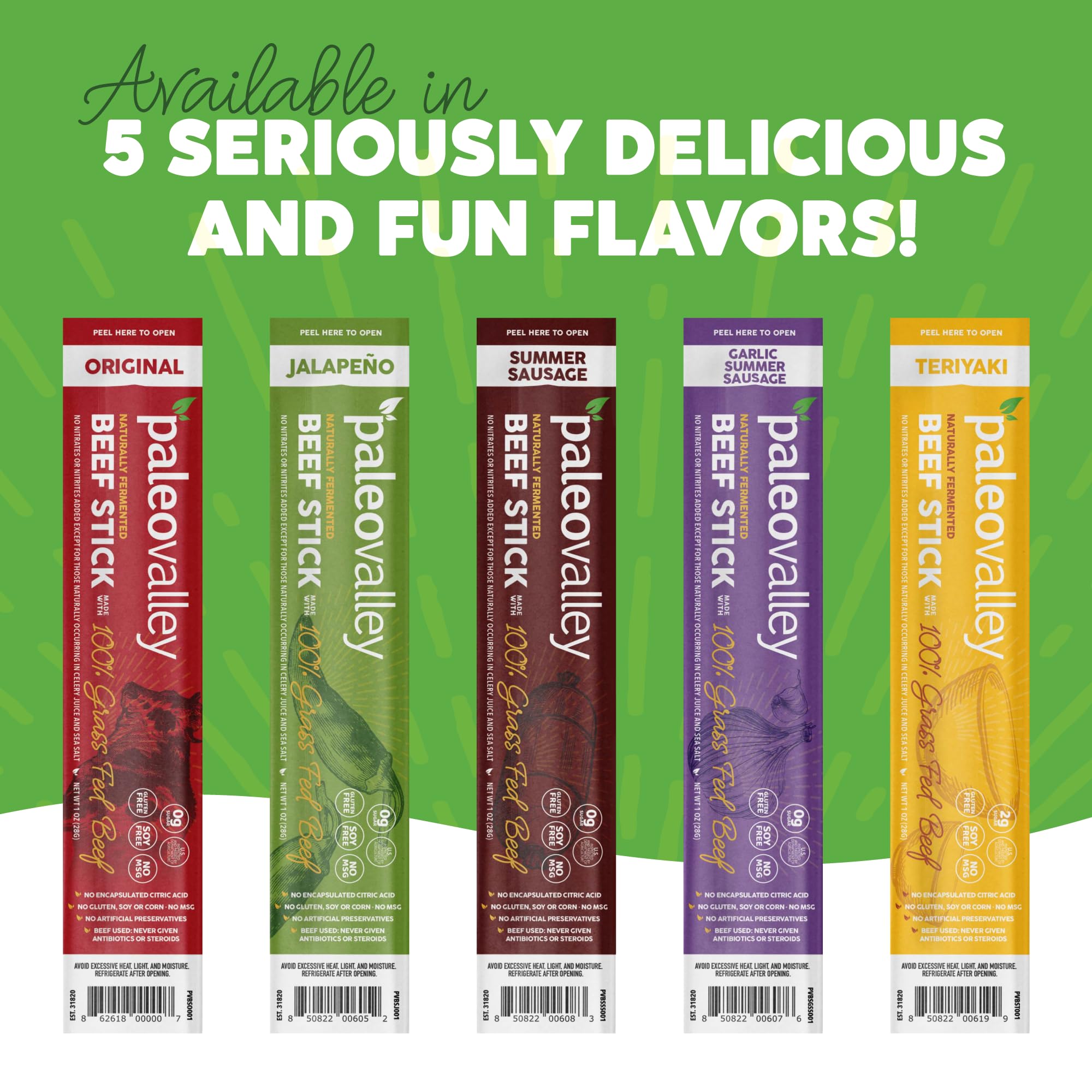 Paleovalley meat sticks in outdoor setting demonstrating travel-friendly nutrition