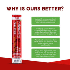 Paleovalley pack back label showing nutrition and ingredient transparency