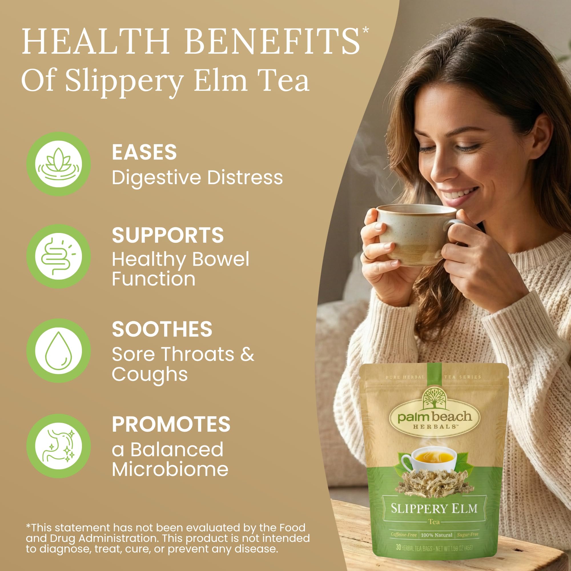 Palm Beach Medicinal Herbs pouch styled as a gift to convey thoughtful wellness present