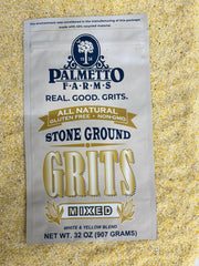Palmetto Farms serving bowl of creamy grits ready to eat for comforting meals