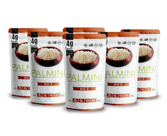 Palmini front packaging showing 12-ounce pouch and brand benefits