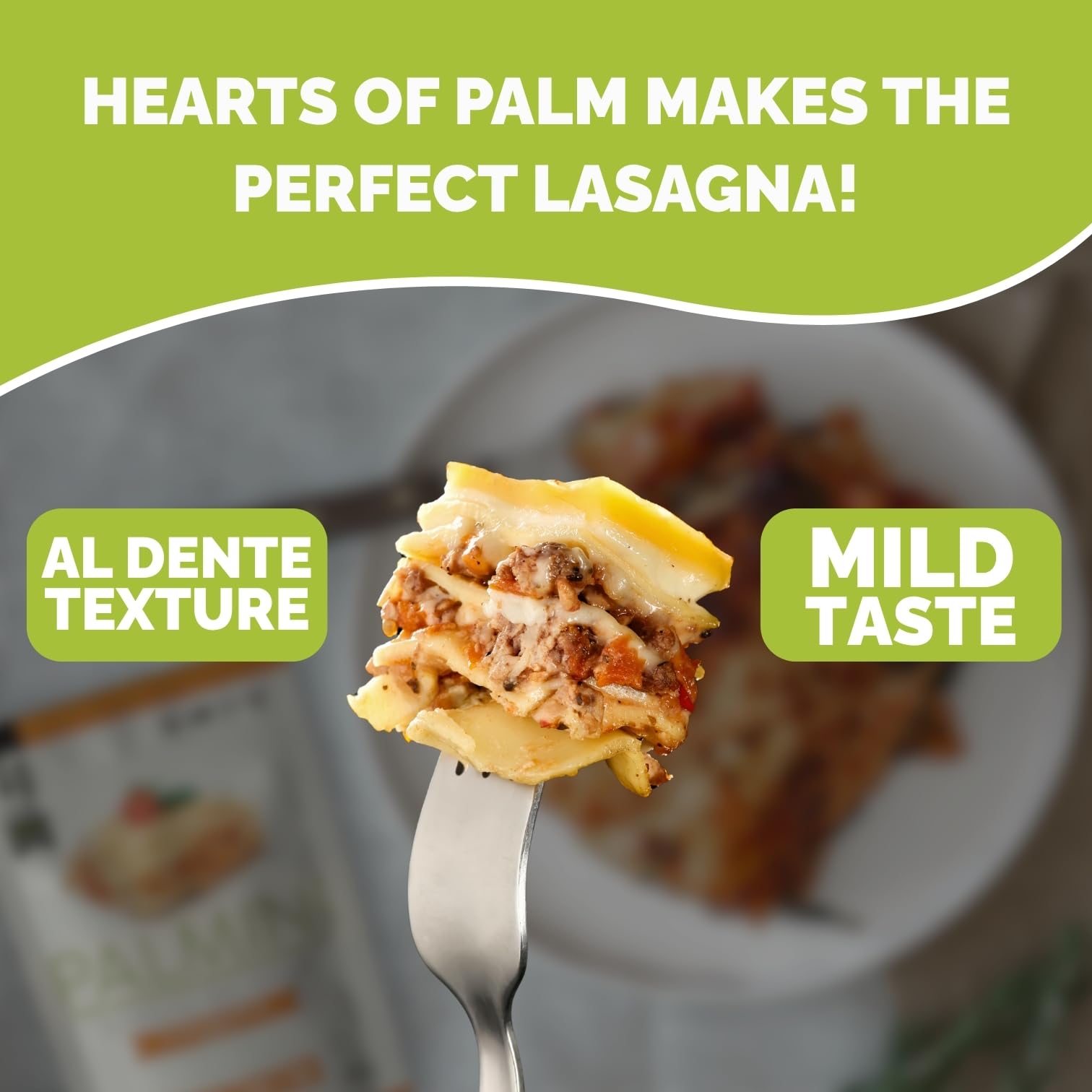 Palmini ingredient and nutrition label showing keto and gluten free