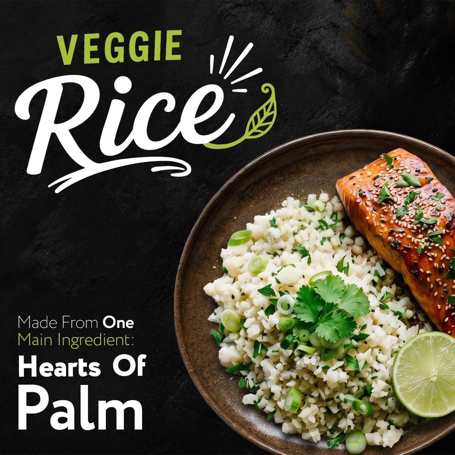 Palmini served in bowl as a rice alternative for quick meals