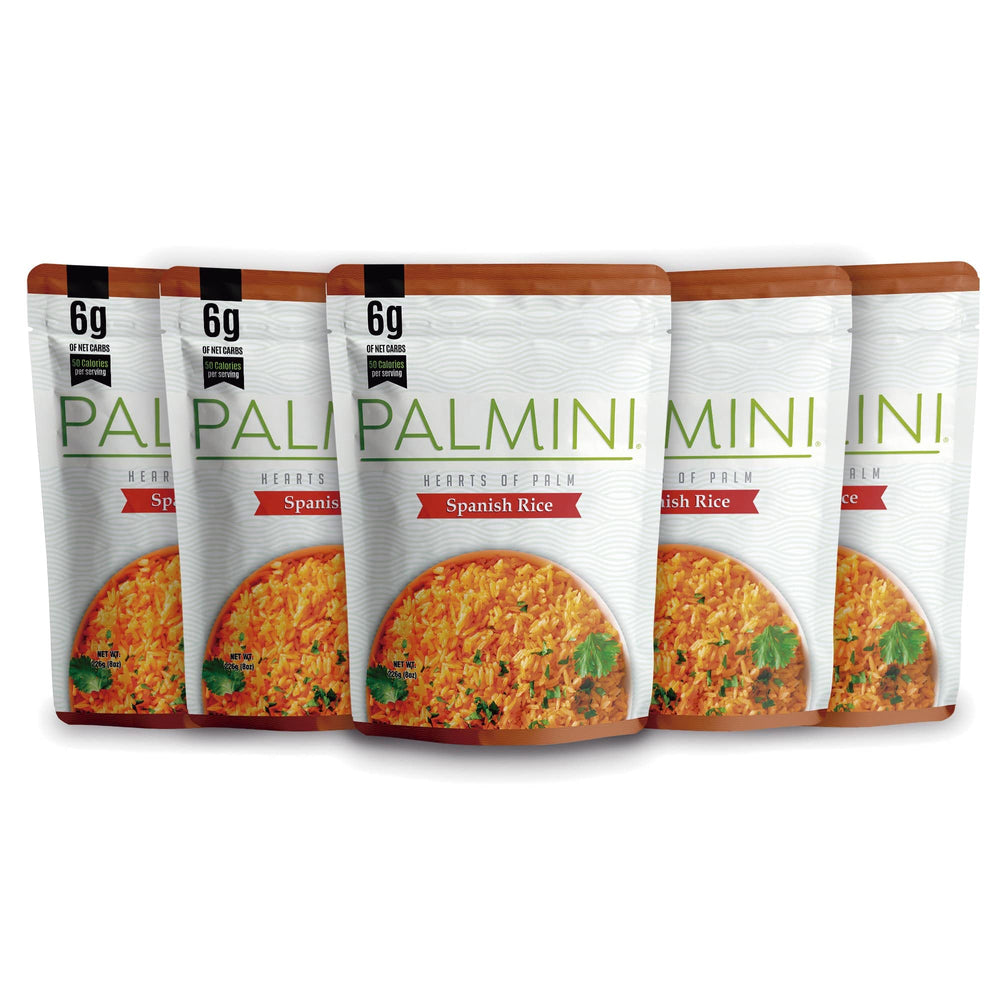 Palmini front pouch showing Spanish Rice branding and convenience
