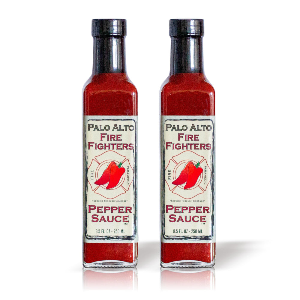 Palo Alto Firefighters front packaging showing bold label and bottle benefit