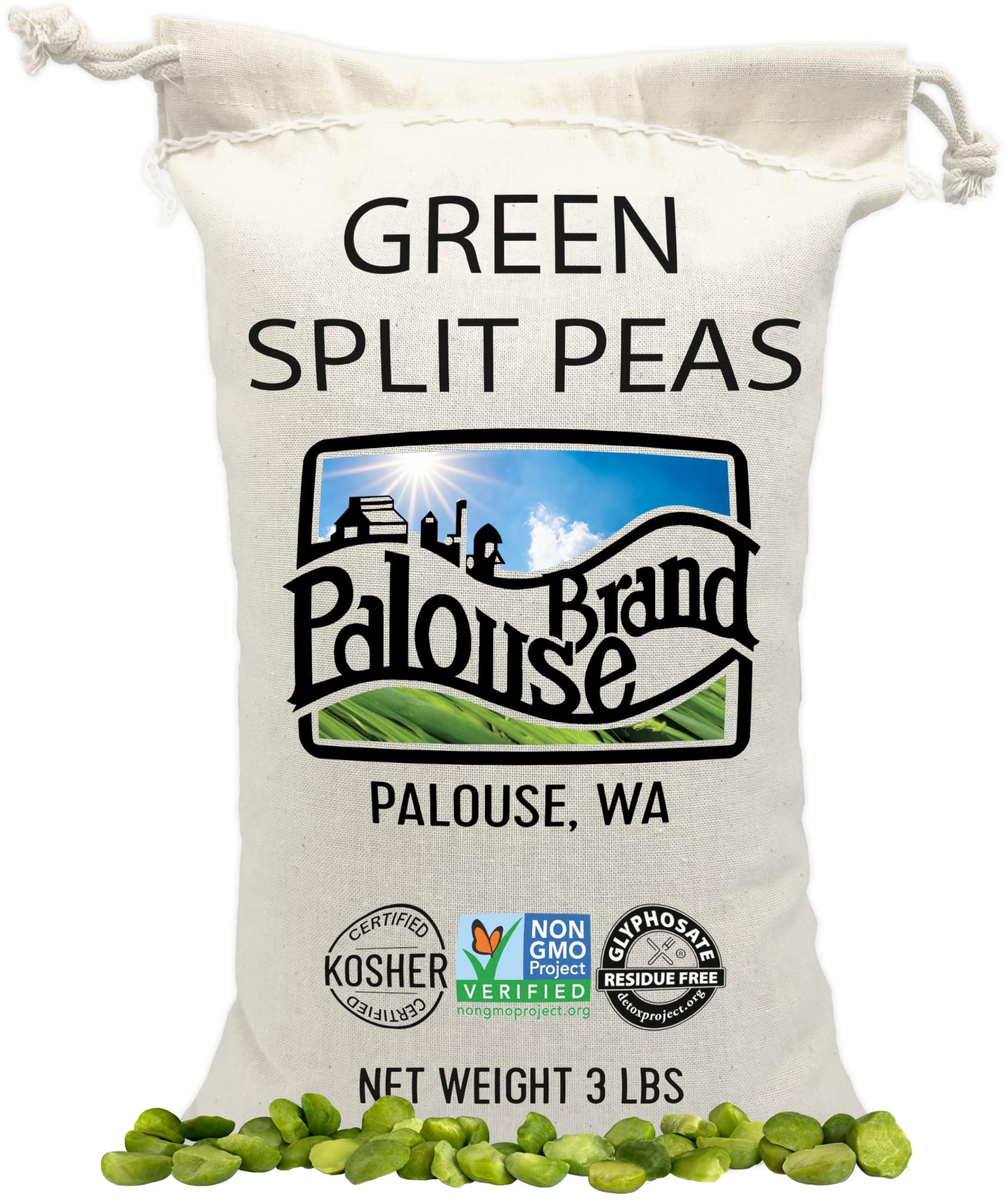 Palouse Brand front packaging showing product and certification benefits