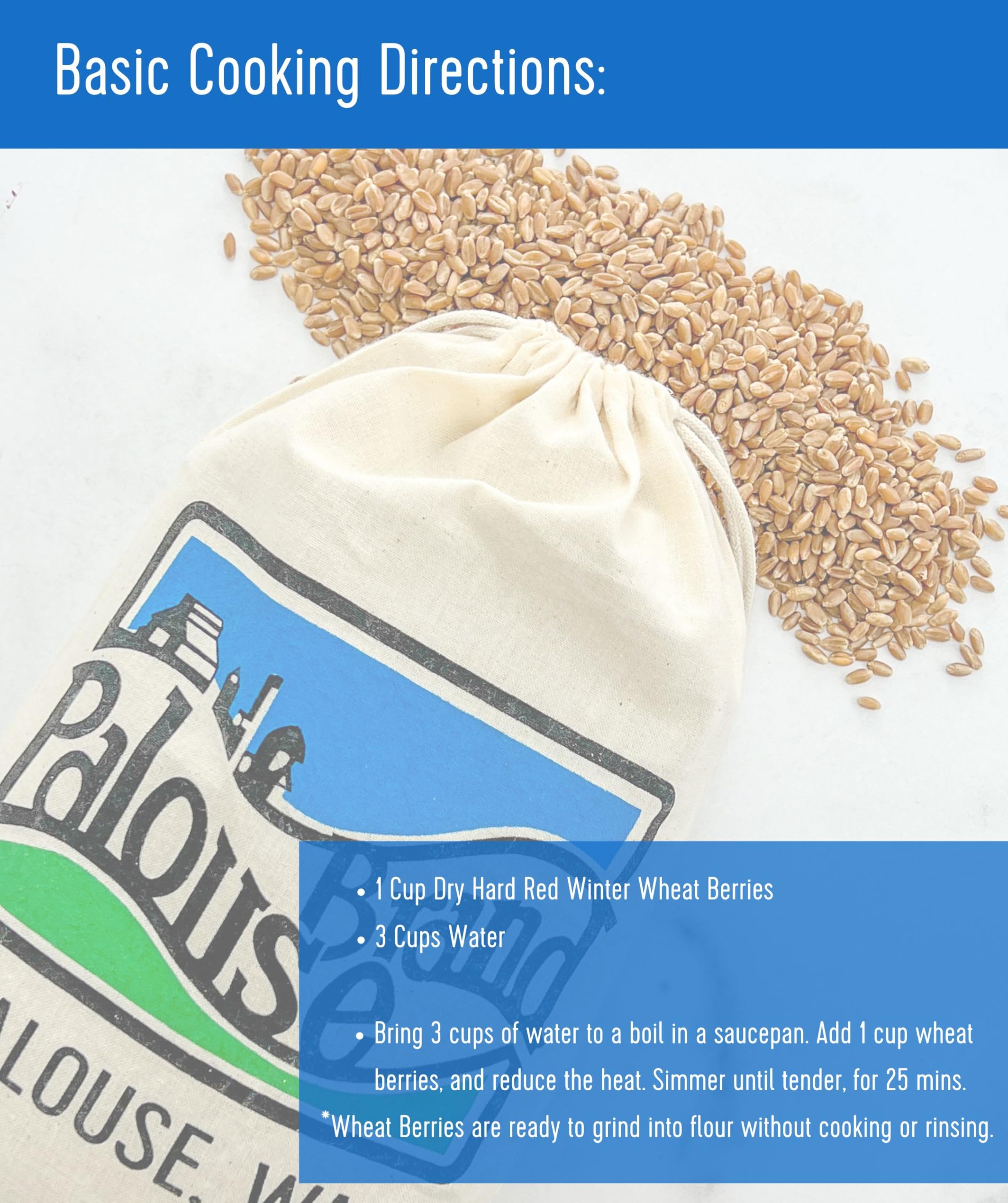 Palouse Brand wheat being ground to flour showing fresh milling option for baking