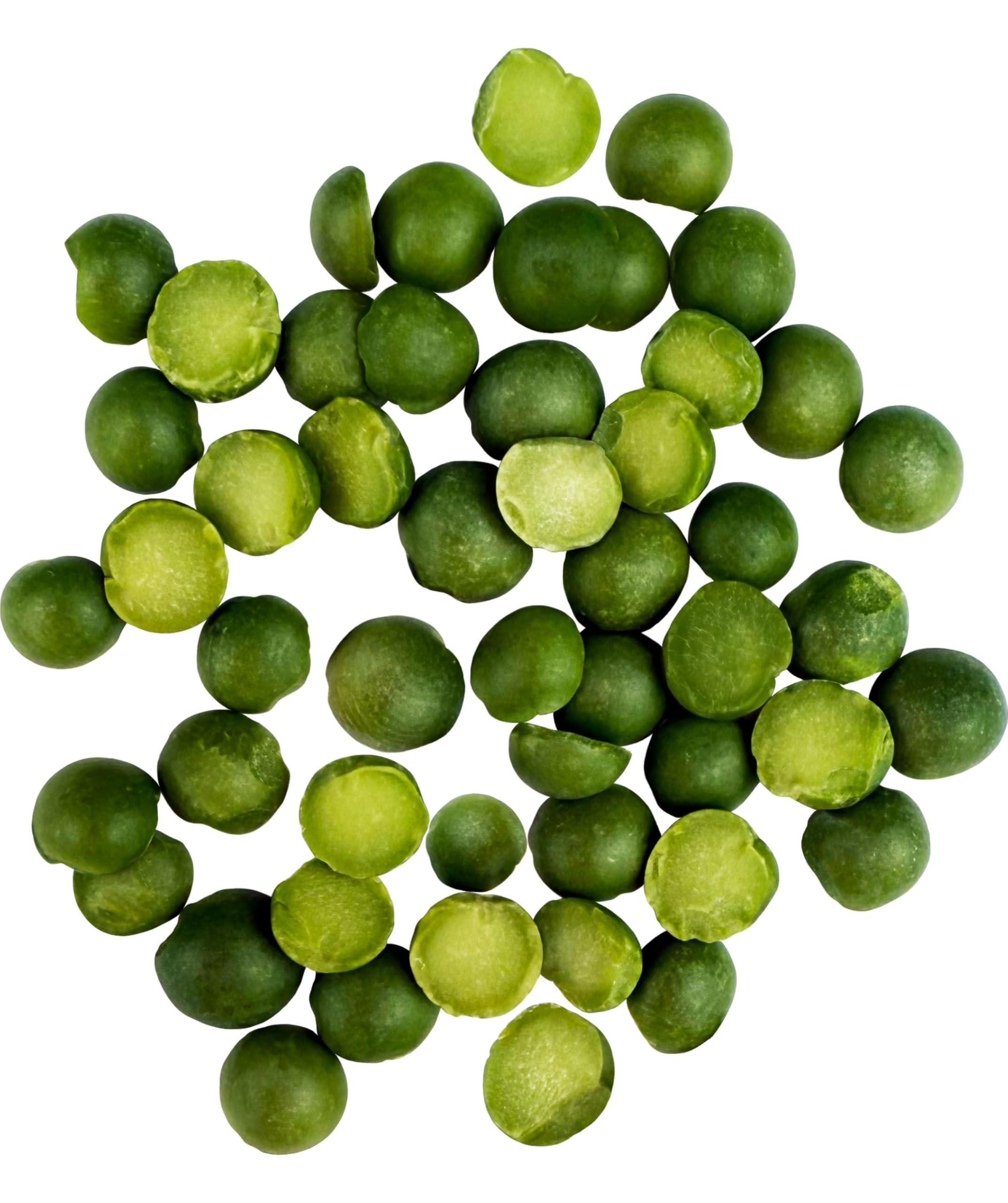 Palouse Brand close-up of green split peas texture and cooking readiness
