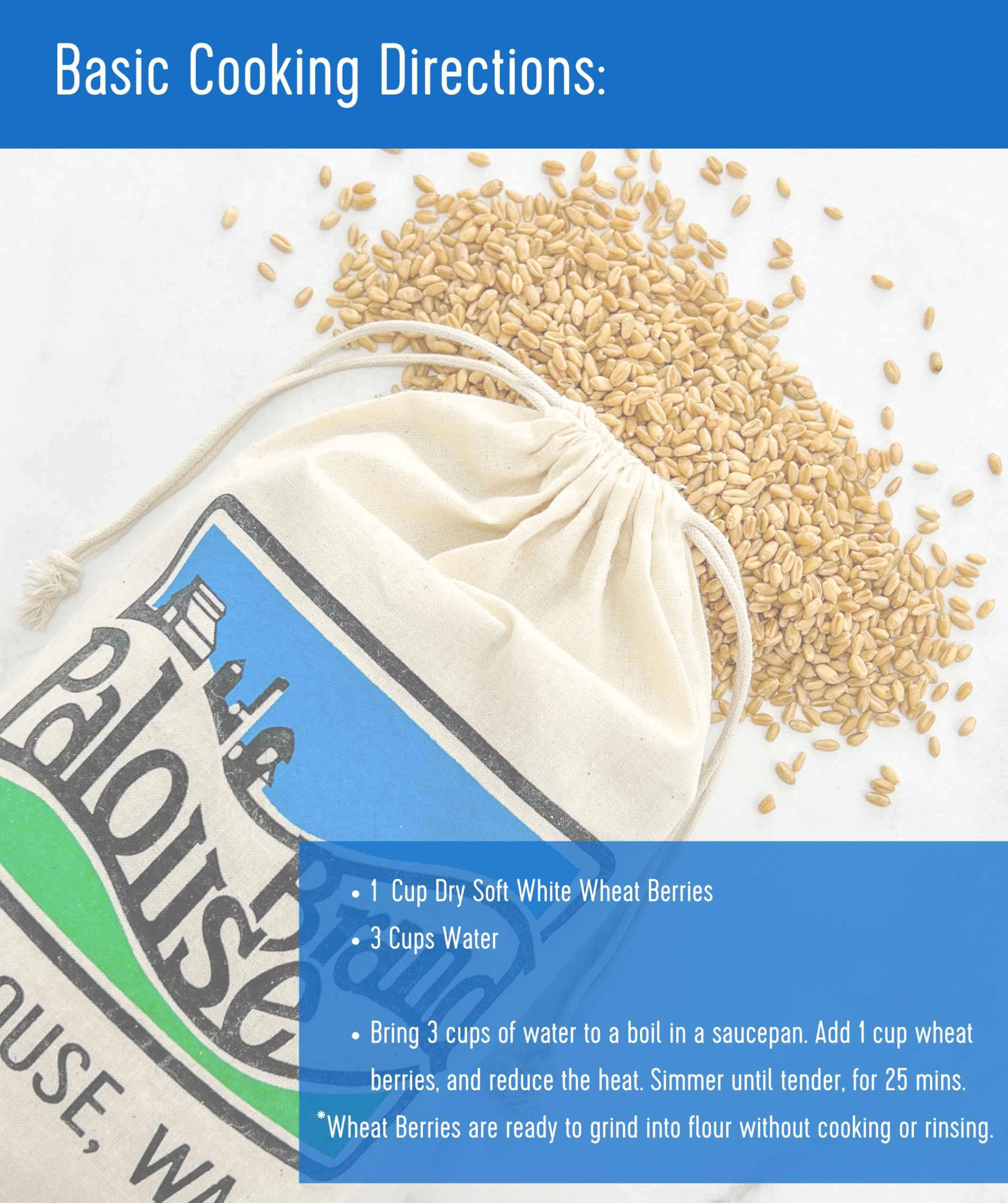 Palouse Brand product label with certifications showing glyphosate-free verification