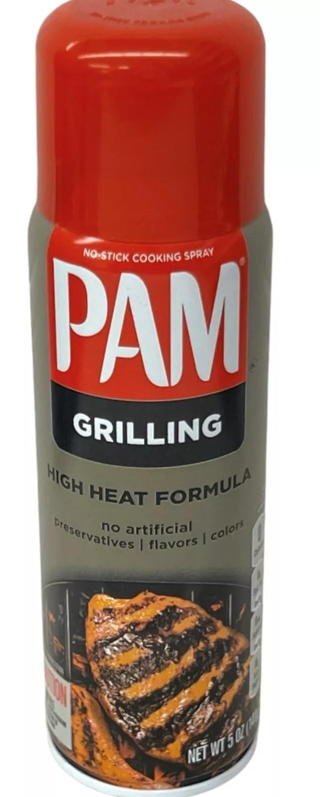 PAM side label with directions visible for safe high-temperature use