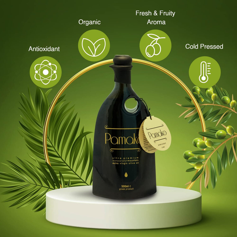 Pamako bottle on a gourmet table setting suggesting finishing and serving use