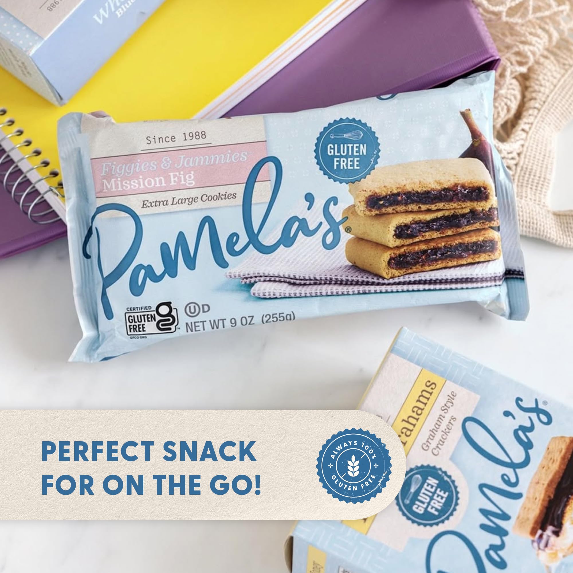Pamela's Products ingredient label emphasizing non-GMO and clean ingredients benefit